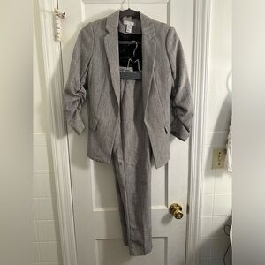 H&M Women’s Grey Two-Piece Suit.